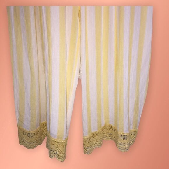 NWT Sleeveless Wide Leg Cropped Jumpsuit Size Large - Picture 5 of 15